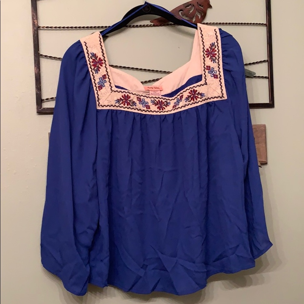 Xl Flying tomato blue Blouse